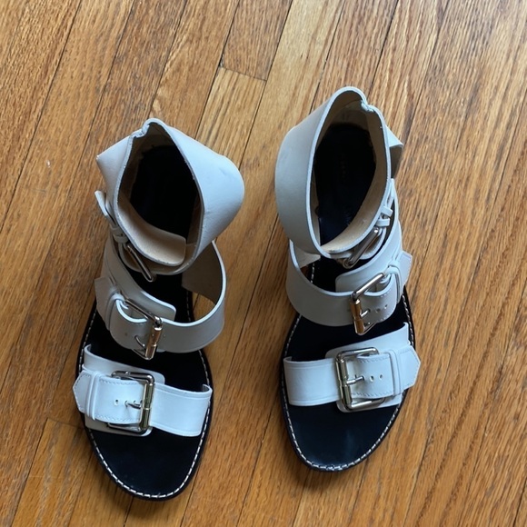 Proenza Schuler White Leather Sandals - Picture 7 of 8